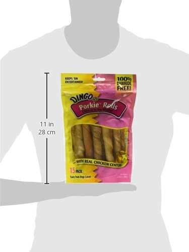 Dingo Porkie Rollos para uso diario, snack para entrenamiento.