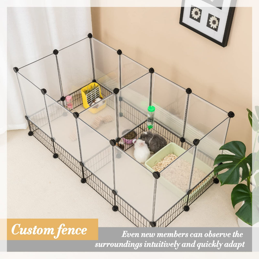 DINMO corral para uso expandible, diseño personalizable para varias mascotas.