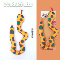 Dinochez serpiente de 18 pulgadas: juego activo para gatos dentro de casa.