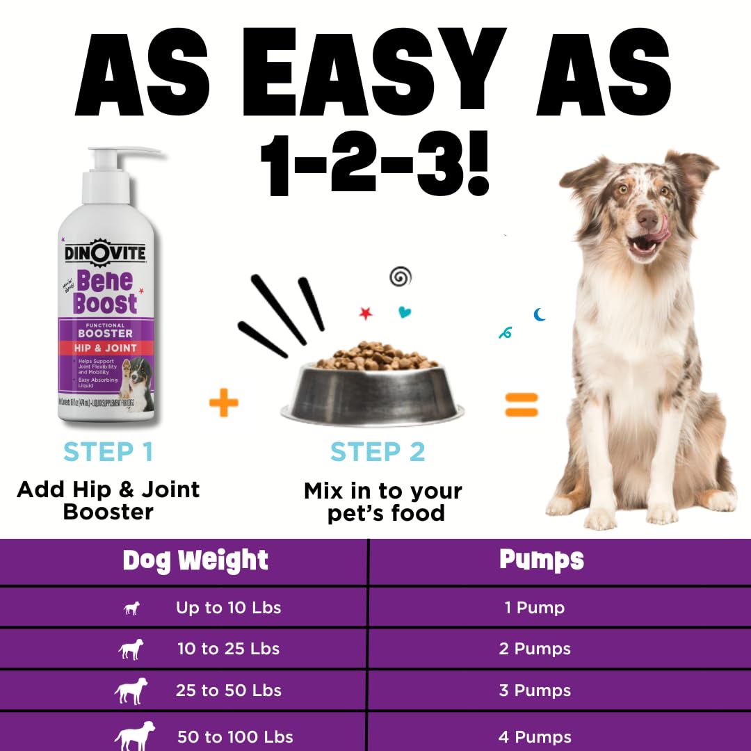 Dinovite BeneBoost, sabor tocino que atrae a perros selectivos.