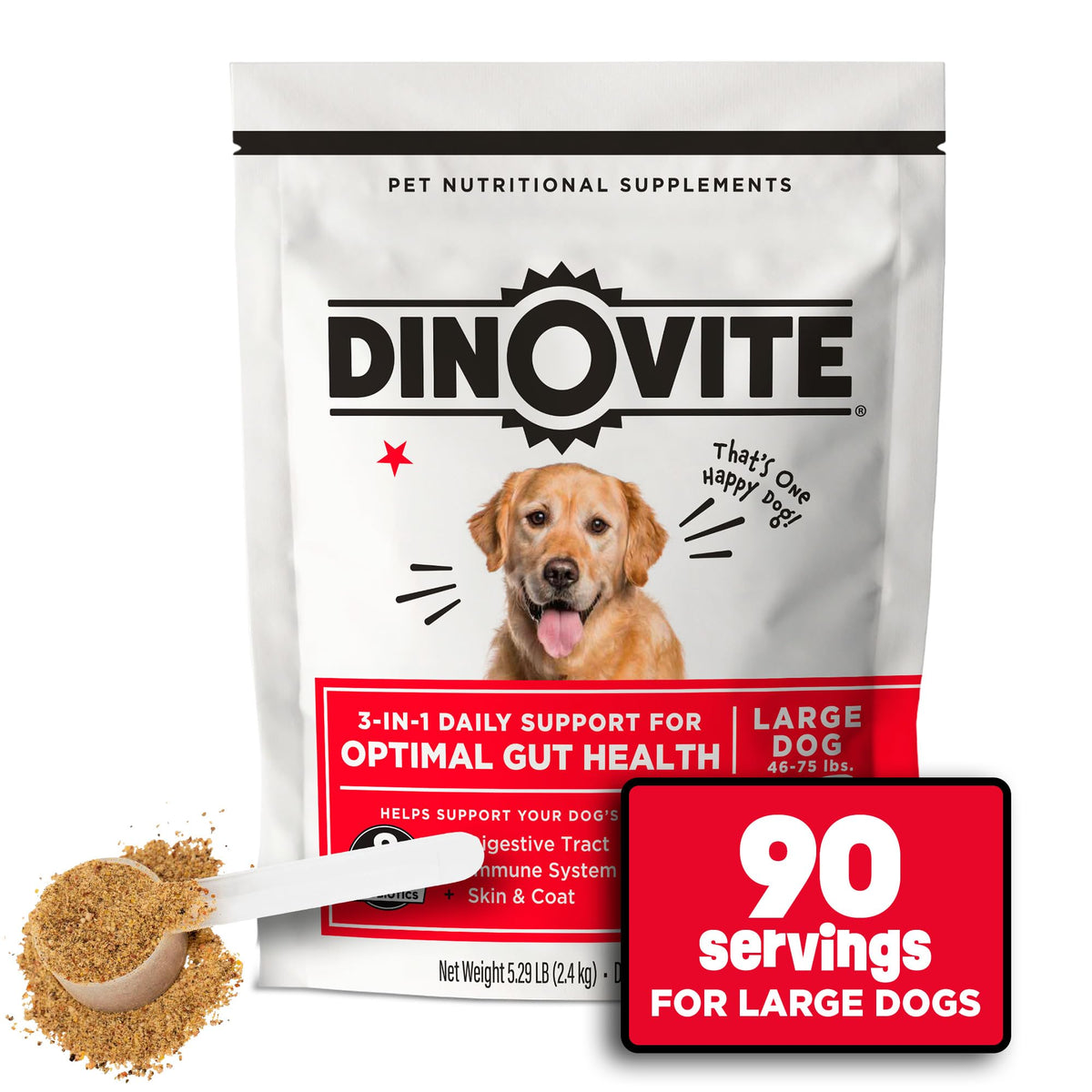 Dinovite Probiotico para perros: apoyo digestivo diario