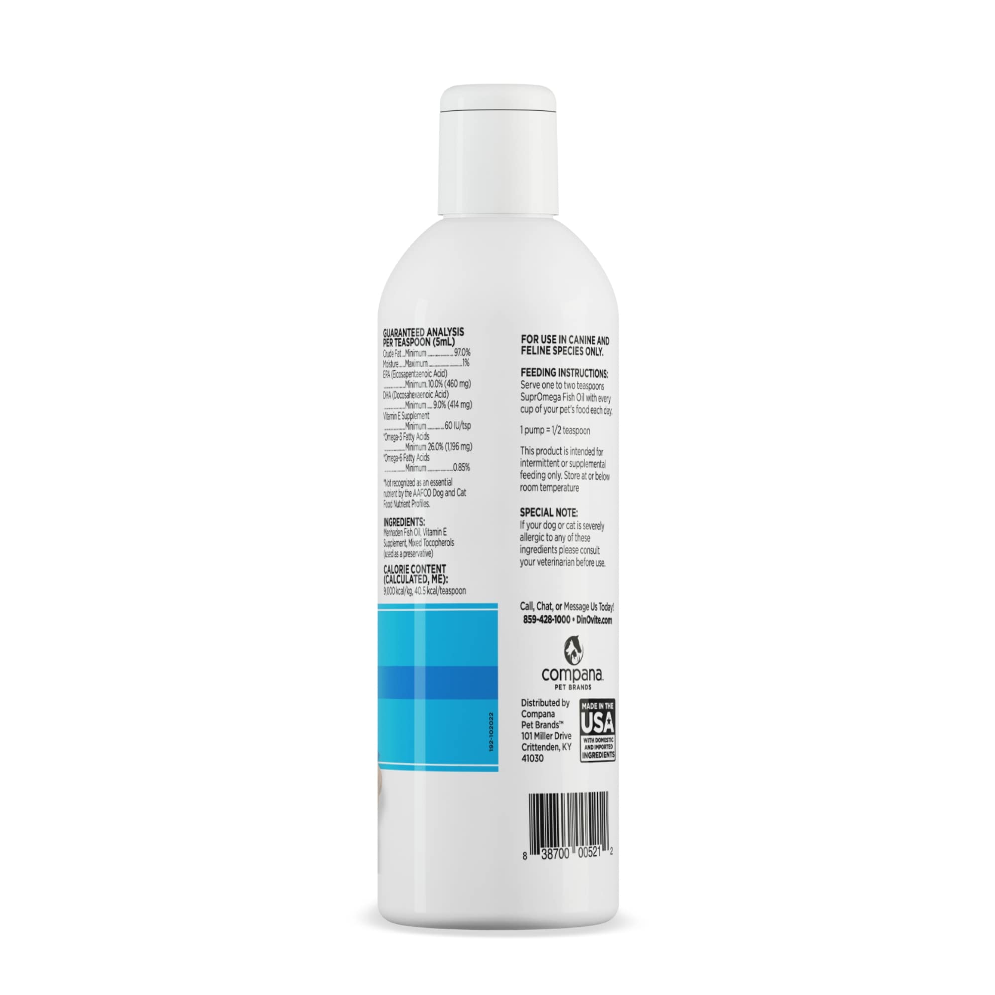 Dinovite SuprOmega presentación 8 oz, formato práctico diario