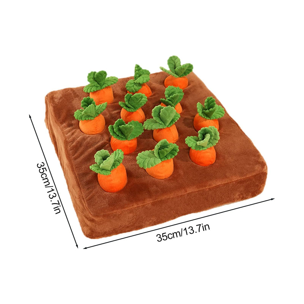 DIYGIFF Juguete zanahoria para perros: estimula el olfato con múltiples zanahorias.