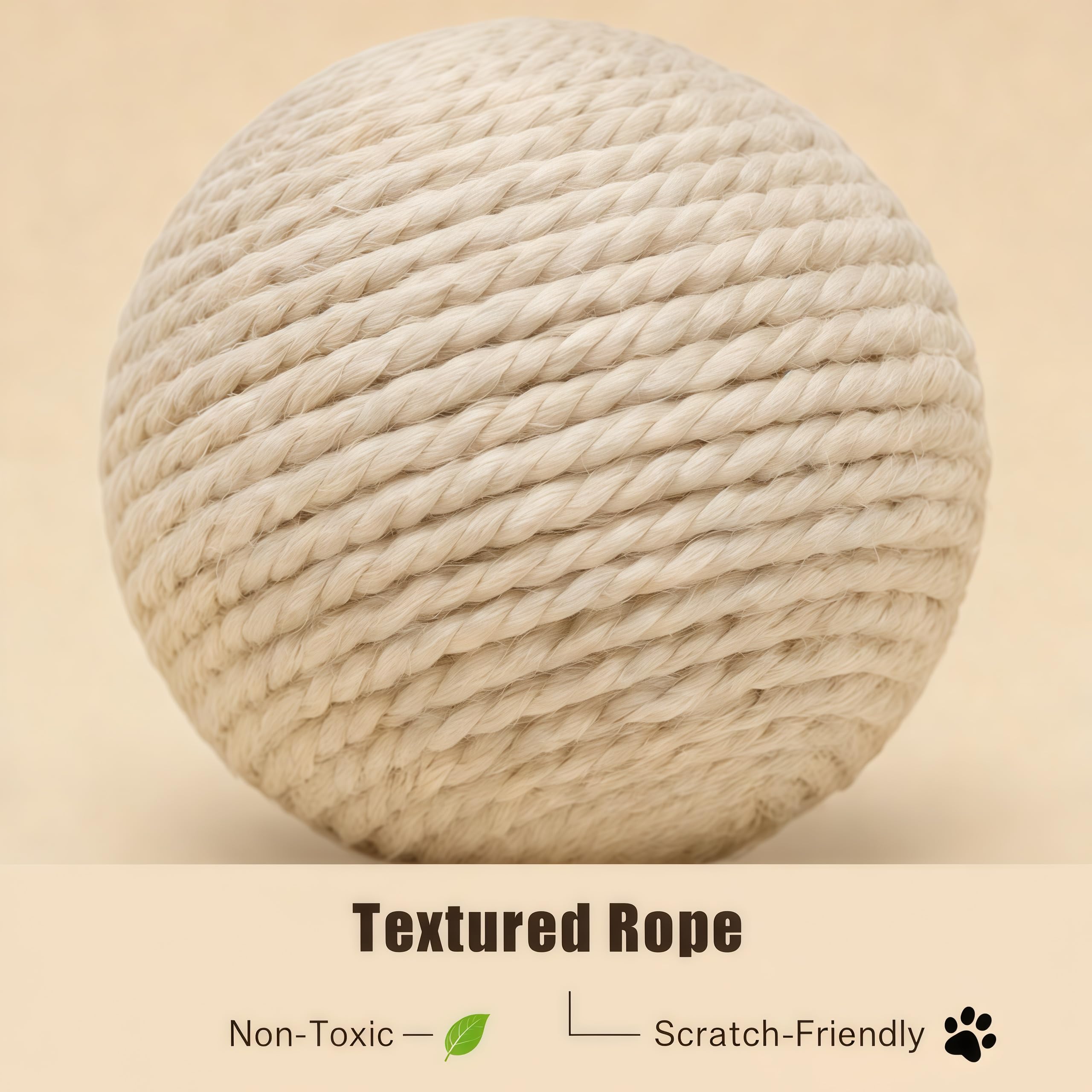 DMZBJ bolas-sisal-gato-juego-interior: ideal para jugar dentro de casa, pasillos y salones.