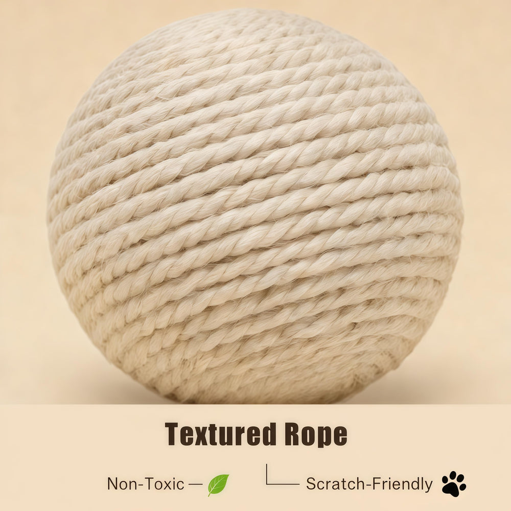 DMZBJ bolas-sisal-gato-juego-interior: ideal para jugar dentro de casa, pasillos y salones.
