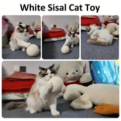 DMZBJ bolas-sisal-gato-uso-interactivo: perfecto para juegos entre tú y tu gato.