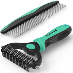 Docrok cepillo de aseo para perros y gatos, facilita deslanado suave y reduce el pelo suelto.