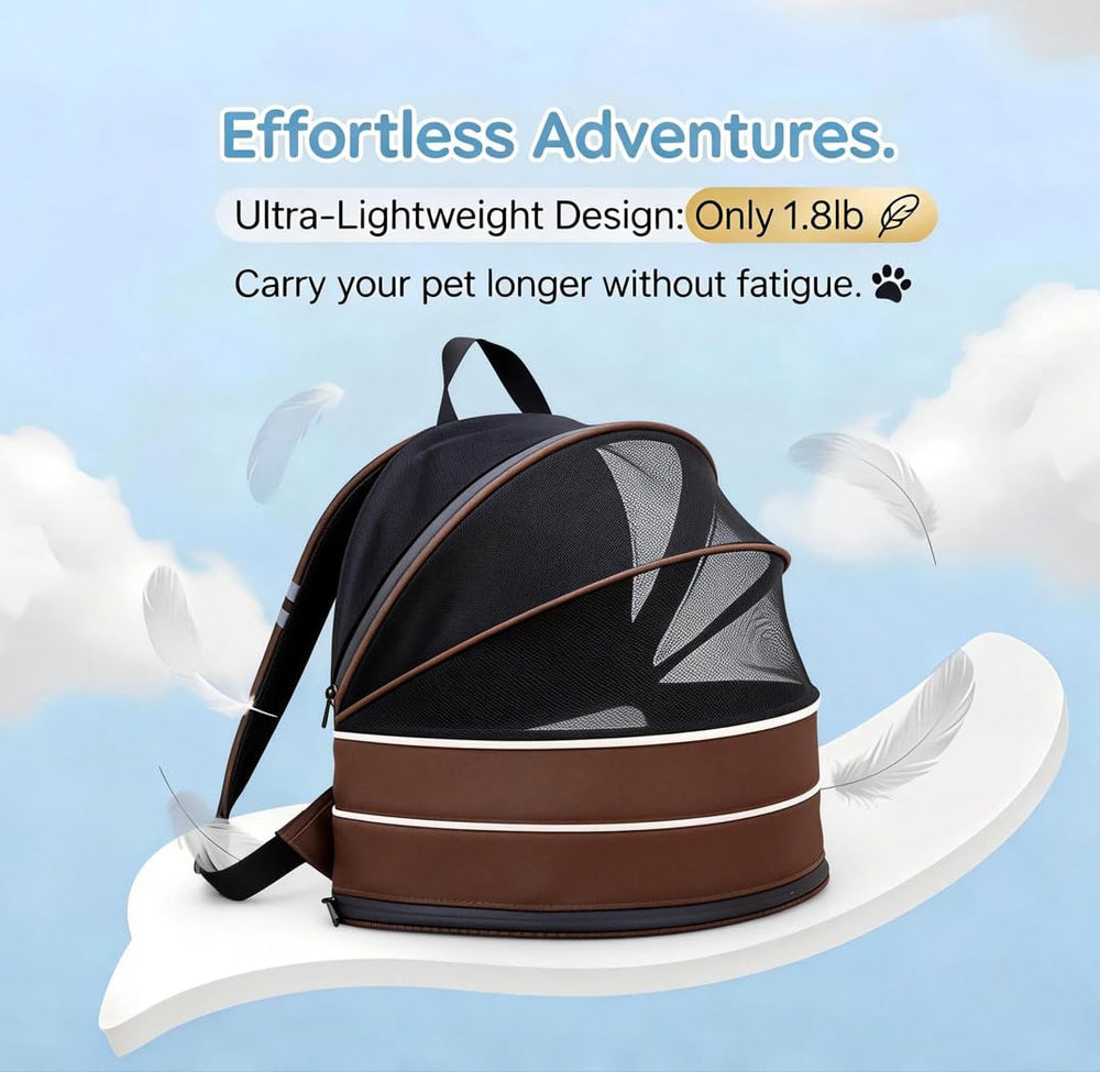 Mochila portadora ajustable para gatos y perros pequeños