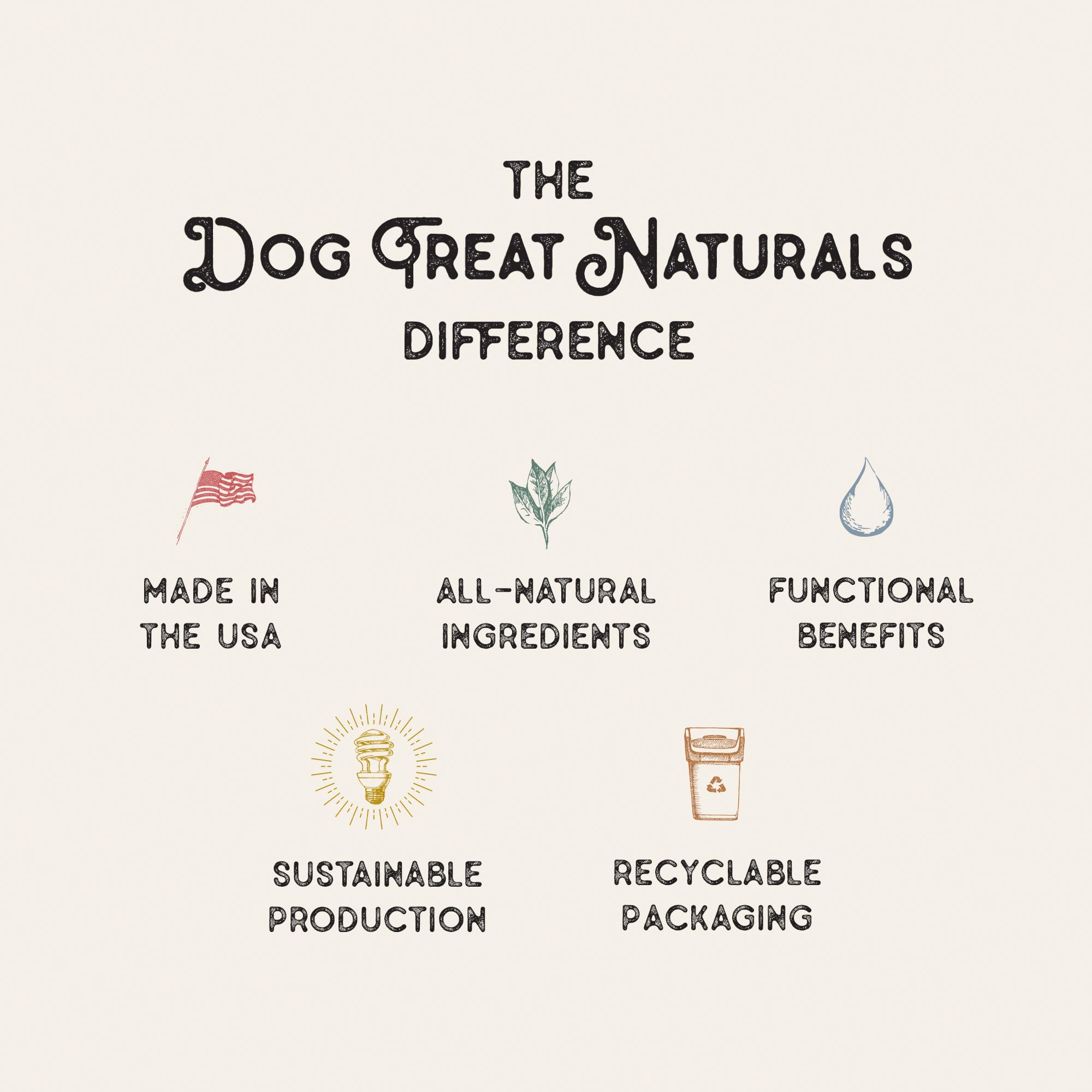 Dog Treat Naturals empaque reciclable 10oz, opción ecológica.