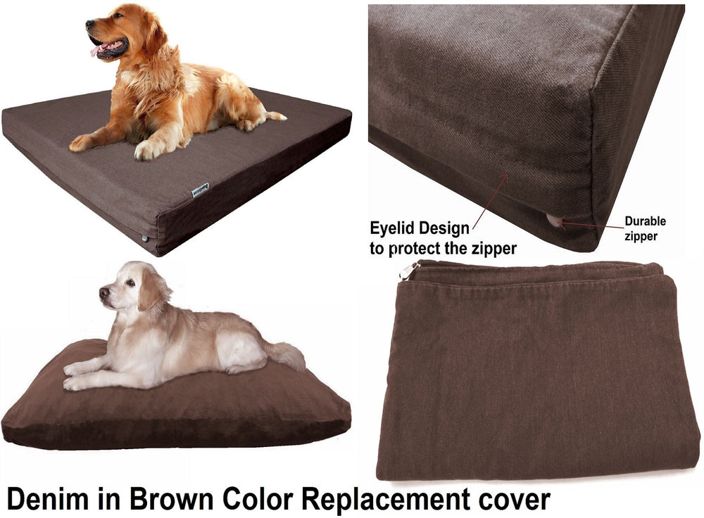 Dogbed4less funda removible mezclilla 100% algodón para lavado fácil