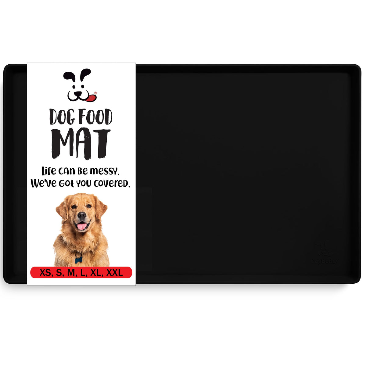 DogBuddy alfombrilla para comida de perro antideslizante que evita deslizamientos.