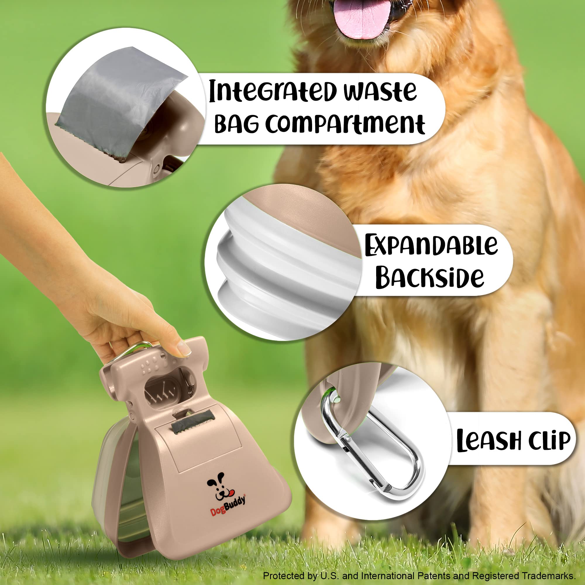 DogBuddy attache-laisse pratique, à emporter partout lors des promenades.