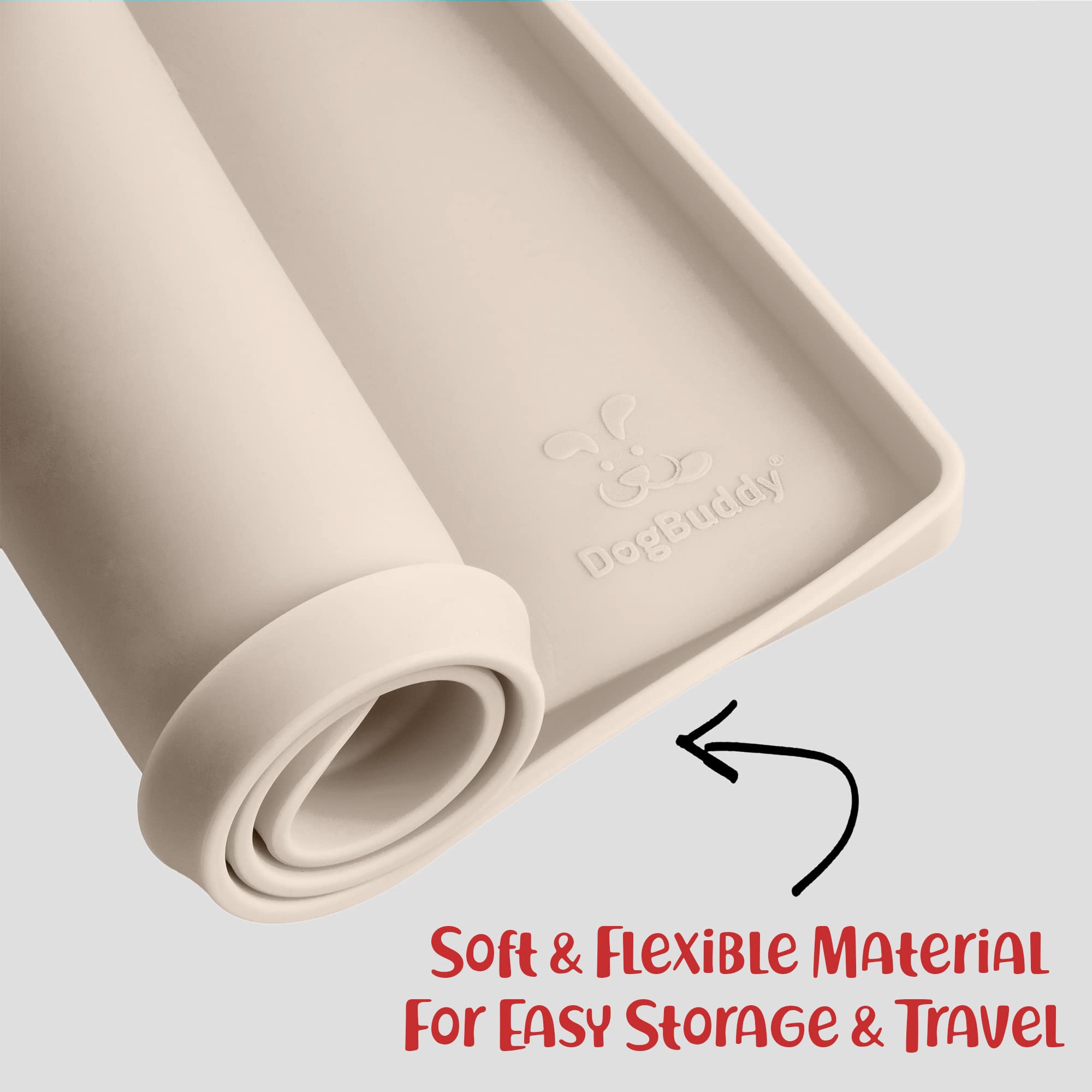 DogBuddy estera silicona, limpieza rápida con paño o lavavajillas.