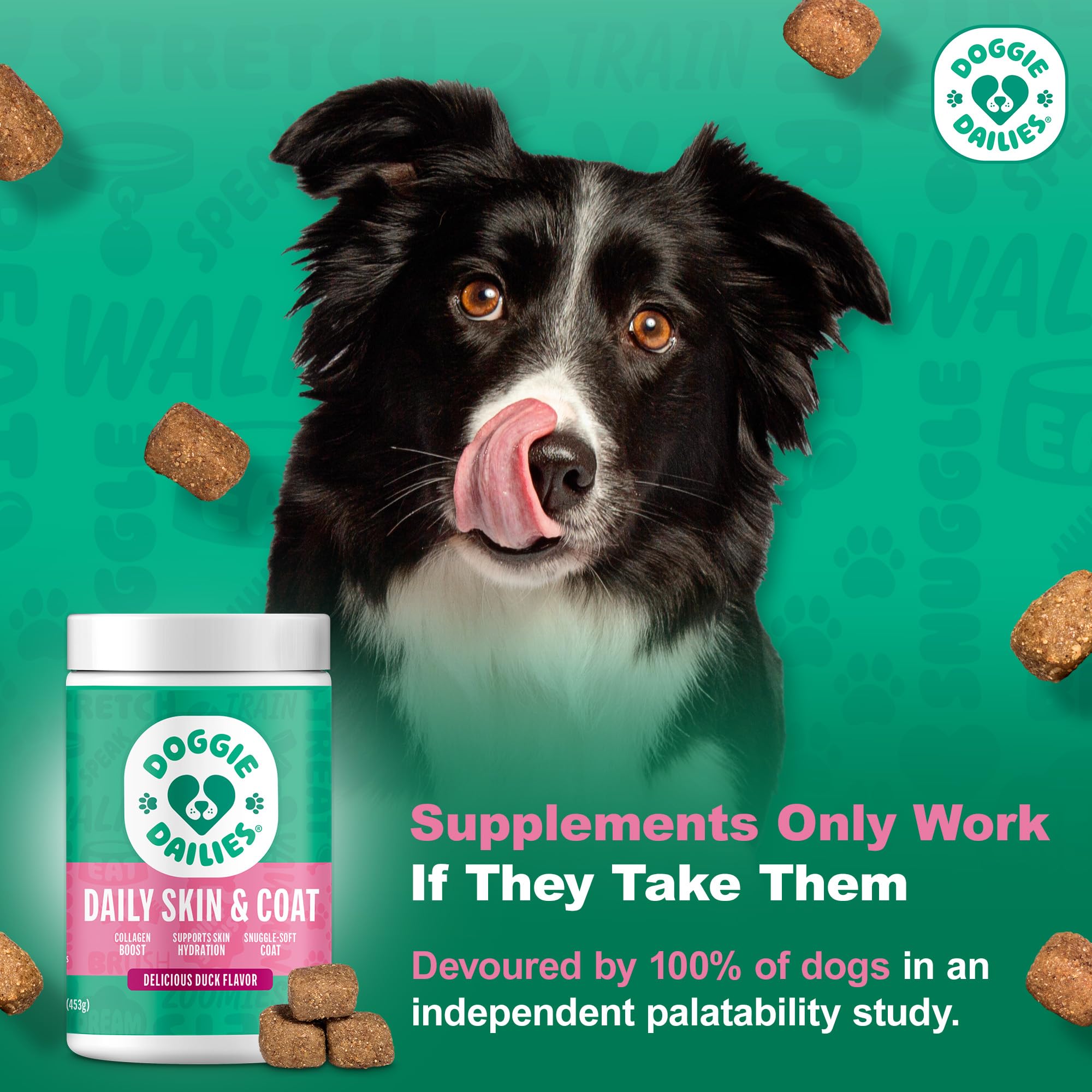 Doggie Dailies con colágeno triple para pelo y uñas fuertes