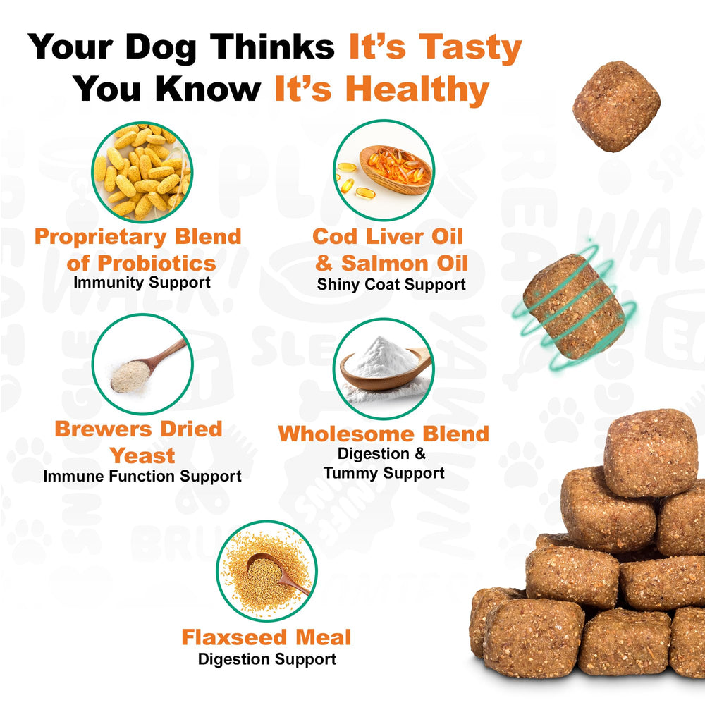 Doggie Dailies Probiotics sello NASC que garantiza calidad y conformidad.