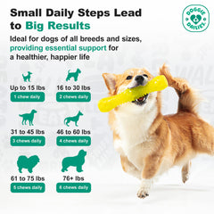 Doggie Dailies prueba de palabilidad para consumo fácil