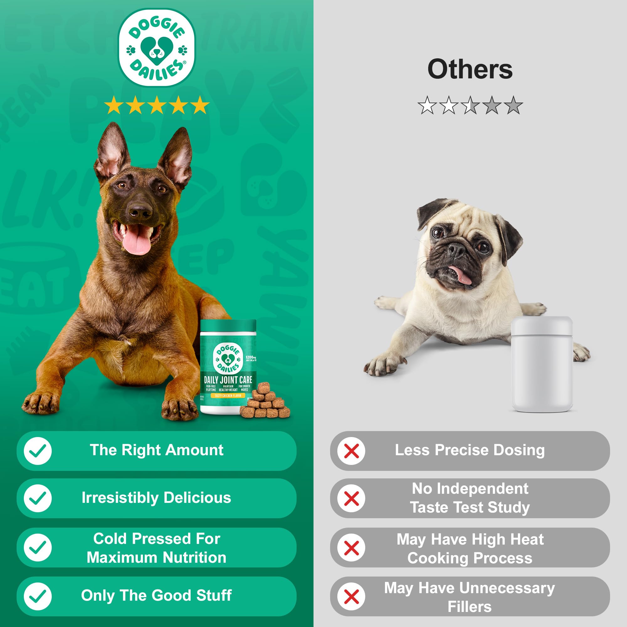 Doggie Dailies textura agradable para masticar