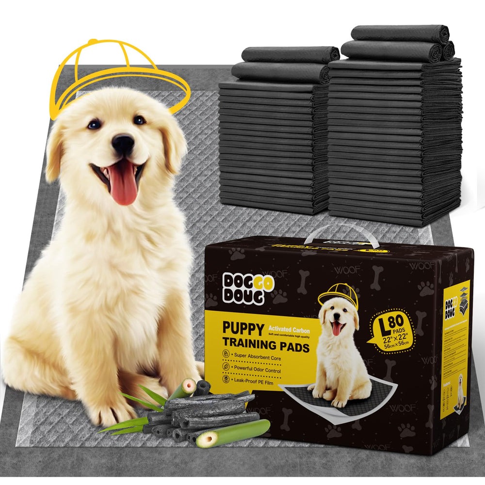 DOGGO DOUG almohadillas pipí 22x22 con carbón activo para controlar olores