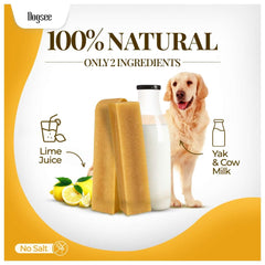 Dogsee Yak Cheese Himalayan barra grande para perros grandes, textura duradera.
