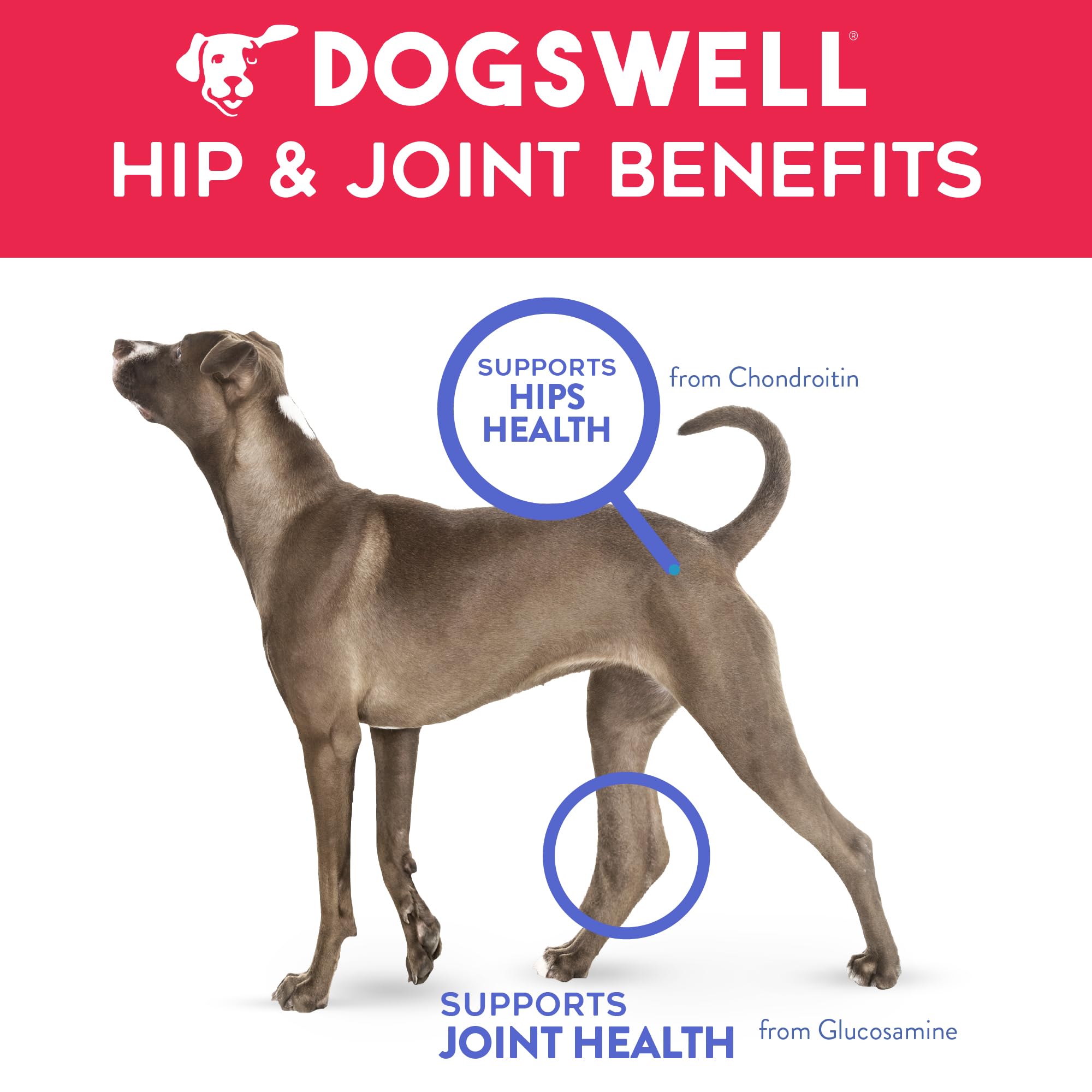 Dogswell etiqueta usa-beef, origen de la carne para confianza al elegir.