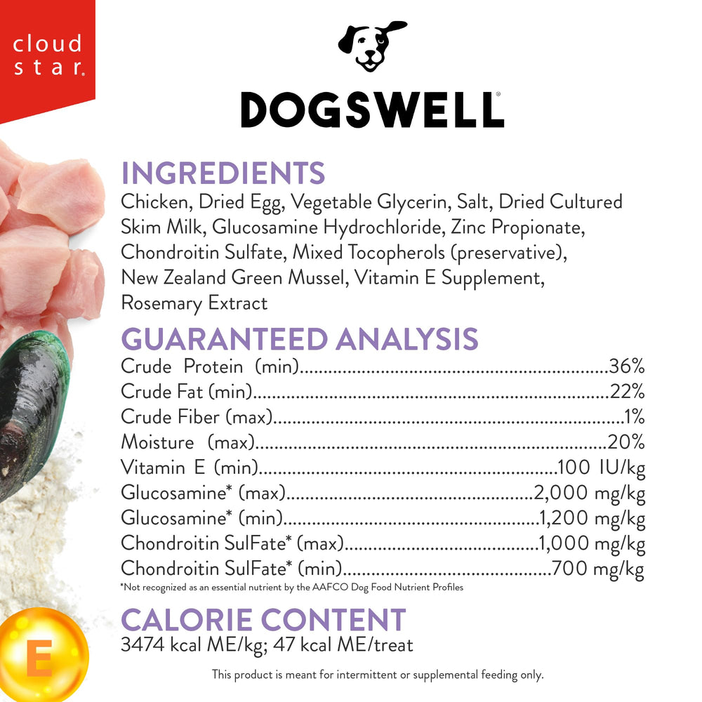 DOGSWELL con glucosamina y omega-3 para apoyar las articulaciones en el día a día