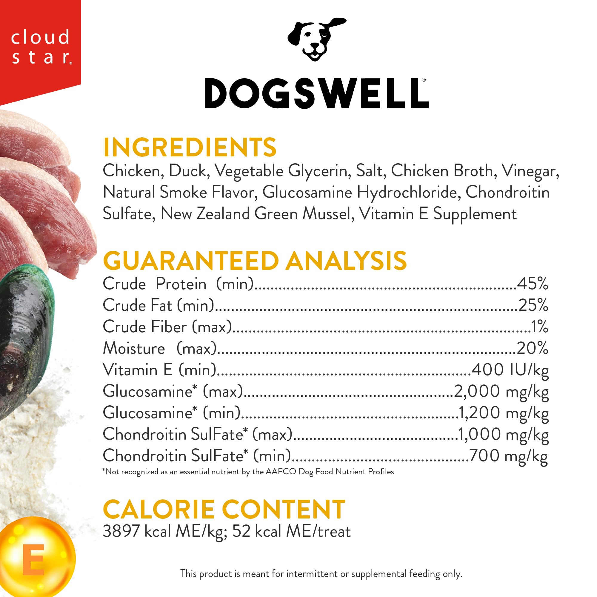 DOGSWELL con glucosamina y condroitina para caderas