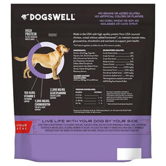DOGSWELL opción libre de granos para dietas sensibles y digestión ligera.