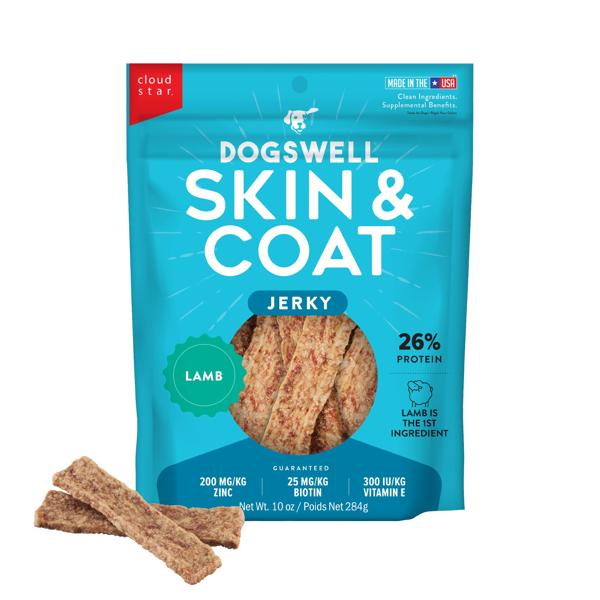 DOGSWELL Piel y Pelaje, bolsa de 10 oz, apoyo para piel sana