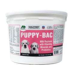 Dogzymes Puppy-Bac, leche-replacer para cachorros en crecimiento, apoyo para cachorros huérfanos