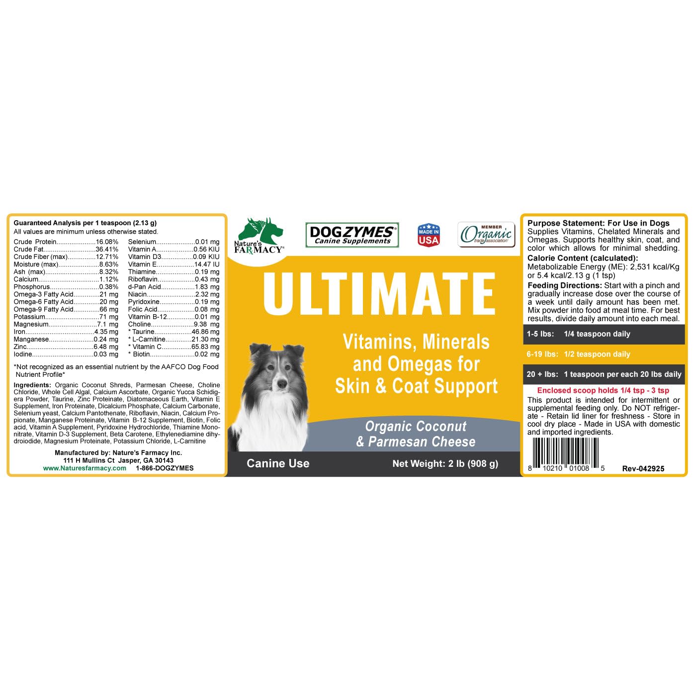 Dogzymes Ultimate, recomendado para programas de dieta seca o cruda casera.