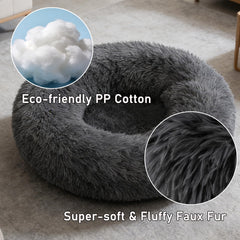 Doimier cama-donut Calma para Perro Mediano: funda desmontable y lavable para limpieza fácil