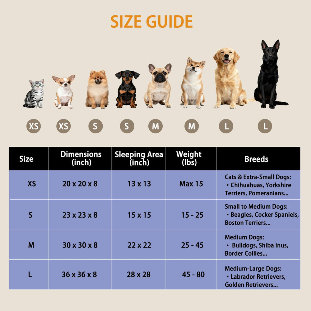 Doimier cama-donut Calma para Perro Mediano: relleno PP ecológico para mayor comodidad