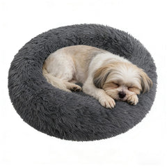 Doimier cama-donut-calma para perros y gatos pequeños, apoyo para la cabeza y refugio relajante.