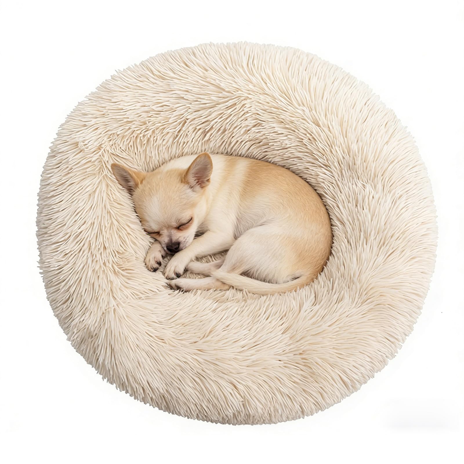 Doimier cama-donut tranquilizante para perros pequeños, soporte de cabeza y cuello.
