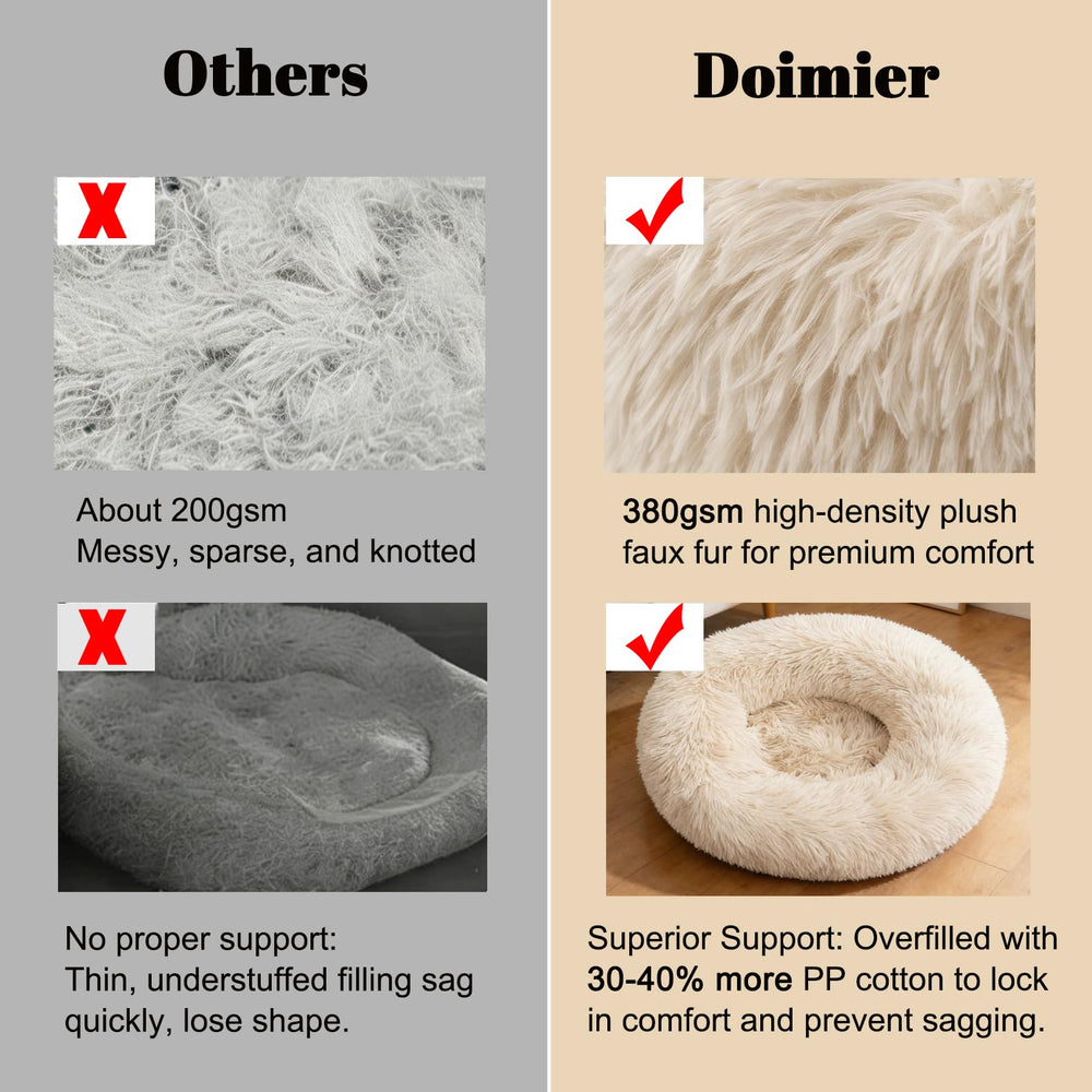 Doimier diseño anti-ansiedad, refugio cálido para peludos.