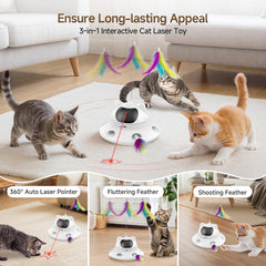 DOLOEDY Juguete Láser Gato con 5 patrones láser para variedad de juego