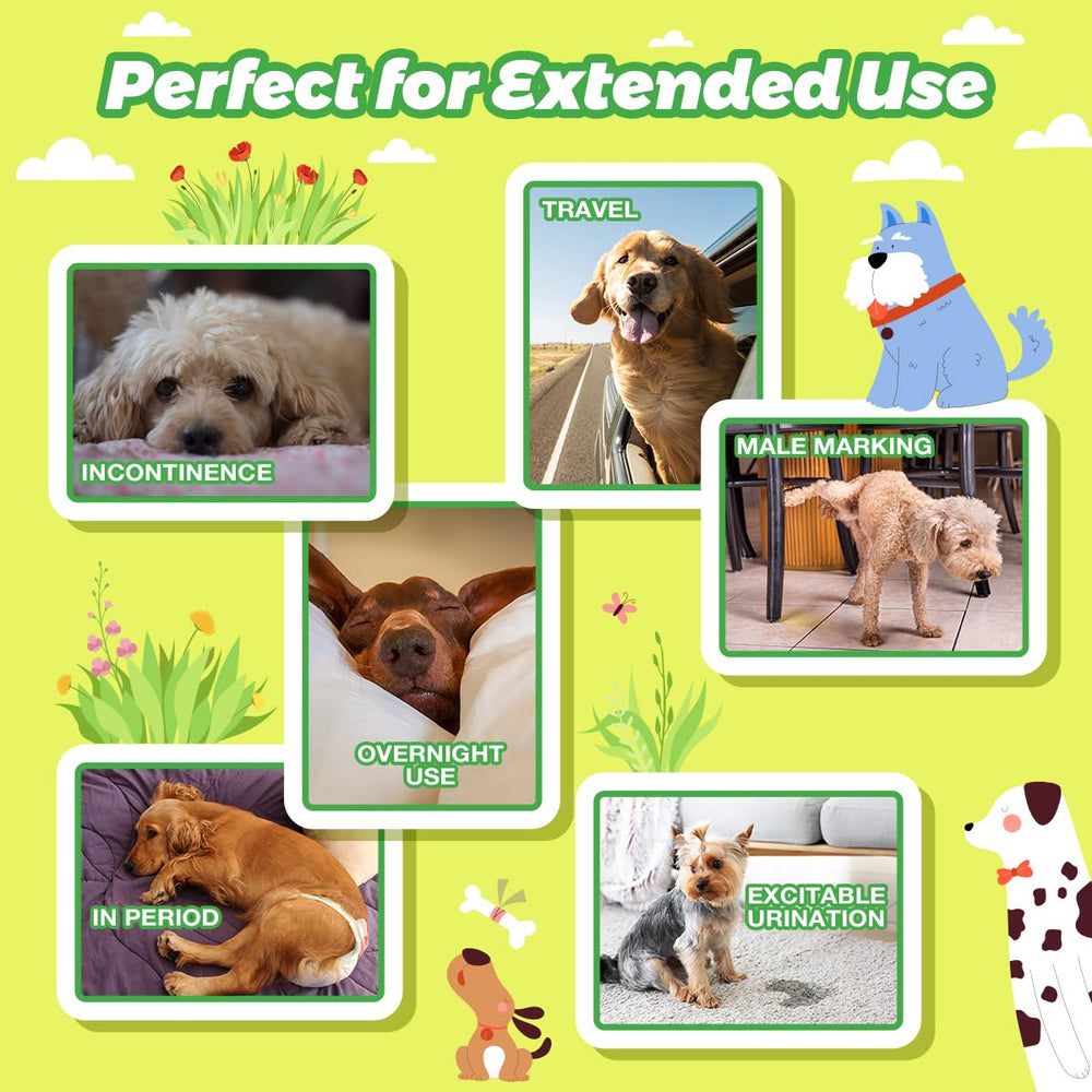 Dono Dog Diaper Liners: sin fluorescencia y sin perfume para mascotas.