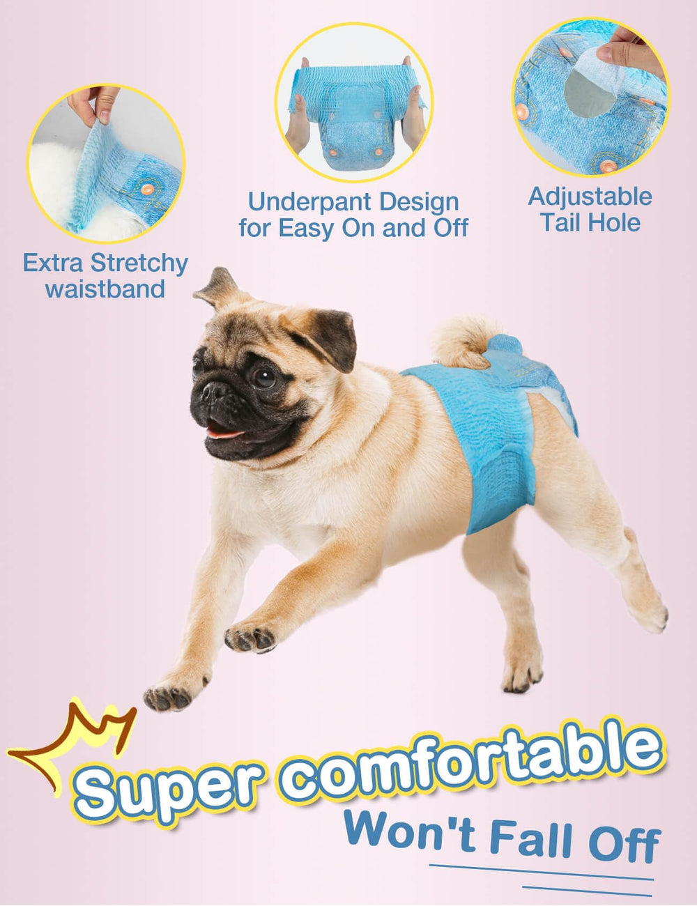 Dono Dog Diapers: uso diario para cachorros y perros en todas las etapas