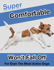 Pañales Dono para perro macho con diseños estampados para varios perros