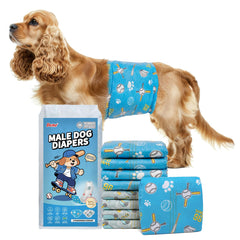 Dono pañales para perro masculino 2 en 1, diseño moderno para comodidad diaria.