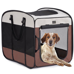 DONORO jaula para perros medianos con estructura de alambre resistente para mayor seguridad.