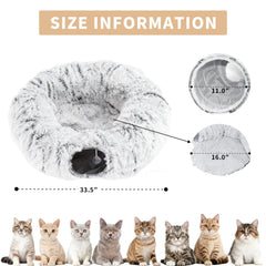 Donut Gato Tunel Grande: zona de juego con entradas para exploracion segura.