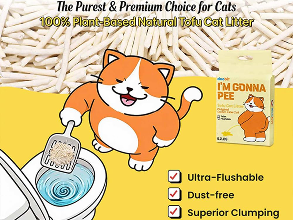 DOOBIT arena para gatos sin polvo para uso diario limpio