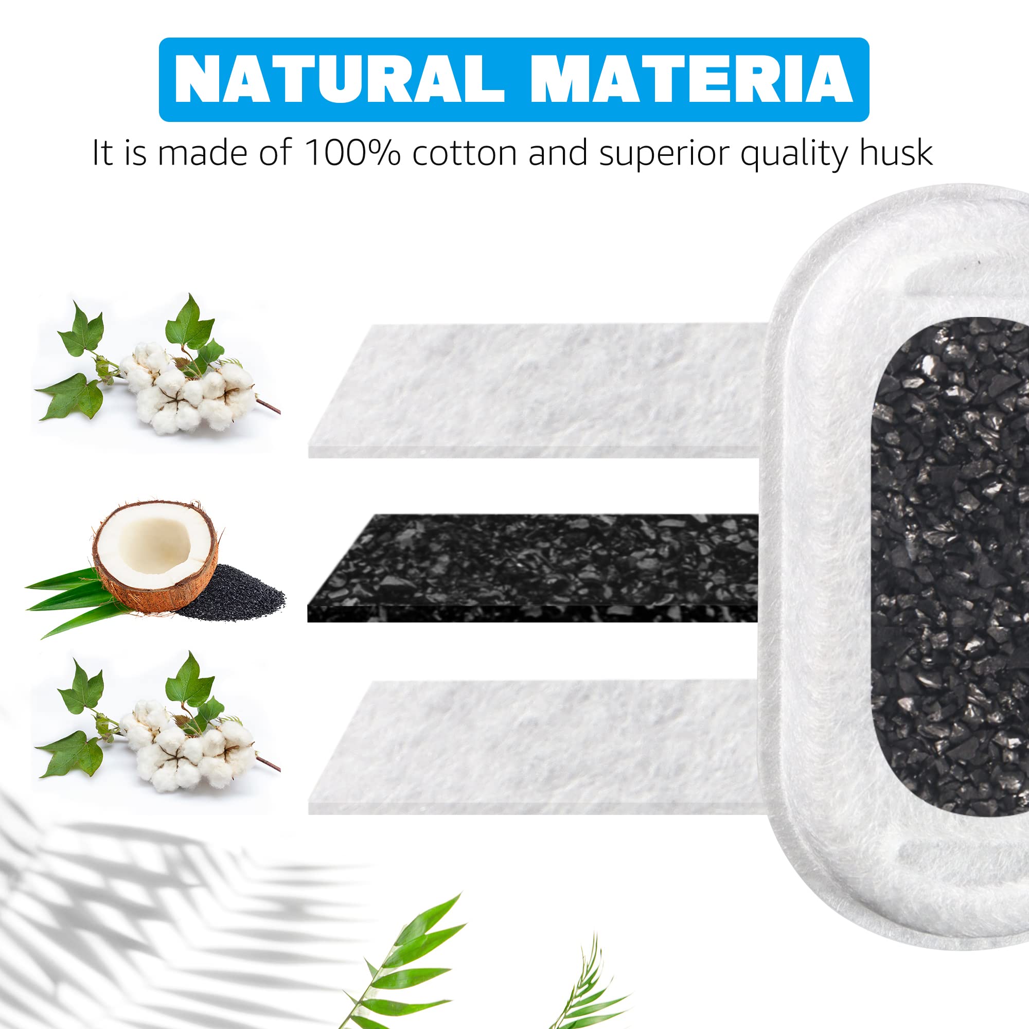 DOOOB filtro carbón activado mejora olor y sabor del agua para gatos