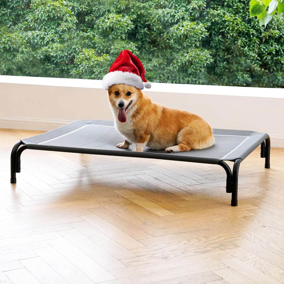 Cama para perro elevada de DOPEDIO para exterior, mantiene al animal seco y fresco