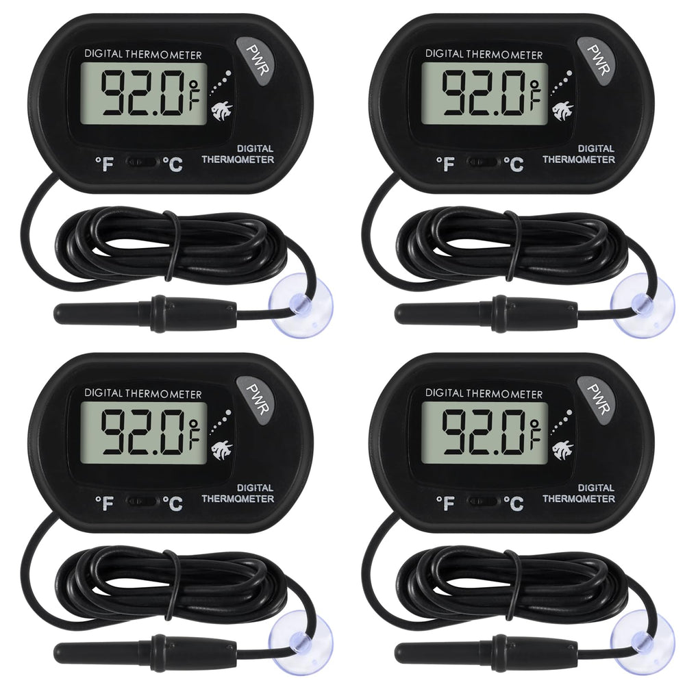 Termómetro digital DORHEA para acuario con pantalla LCD de lectura fácil.