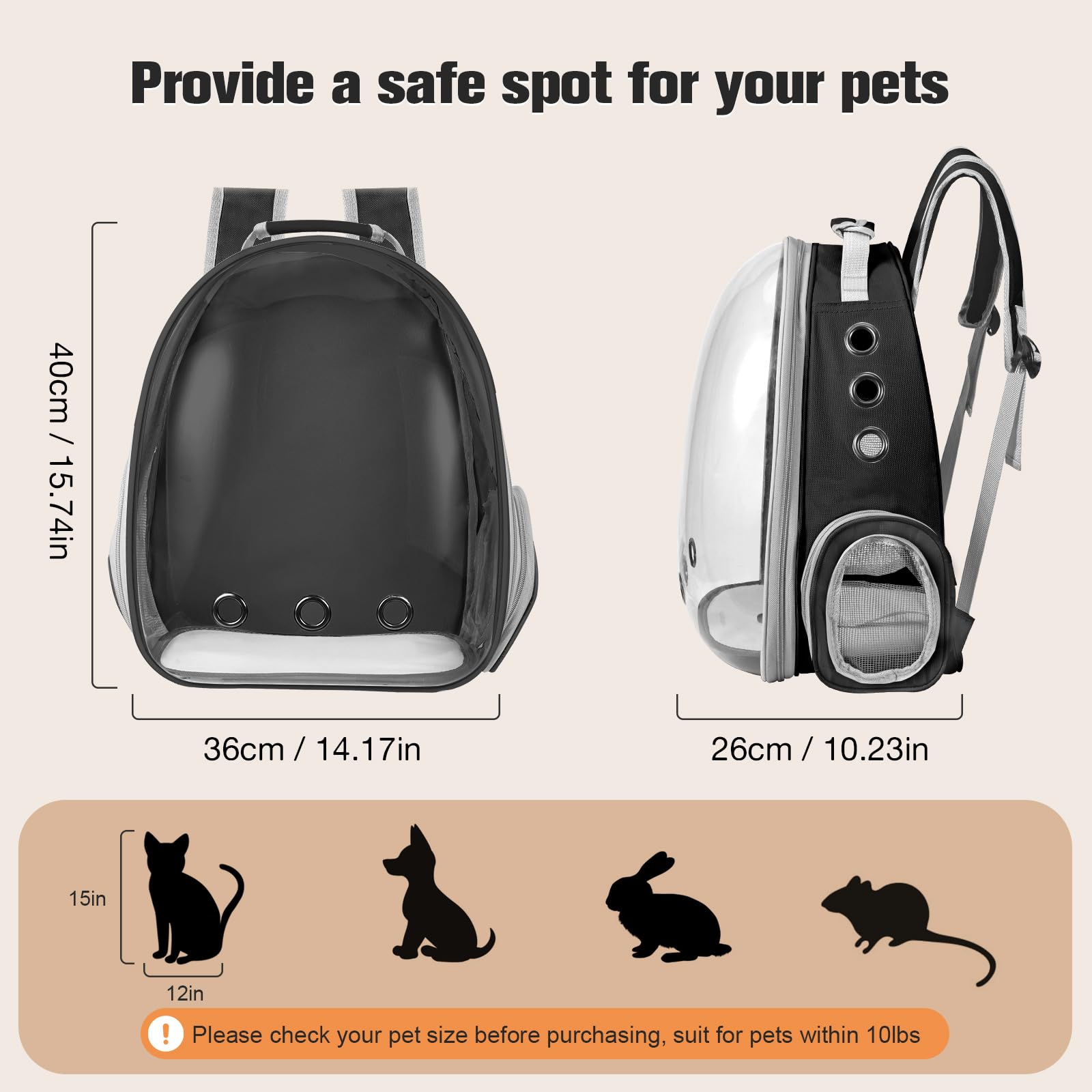 Material resistente de Dorphy, impermeable y seguro para mascotas