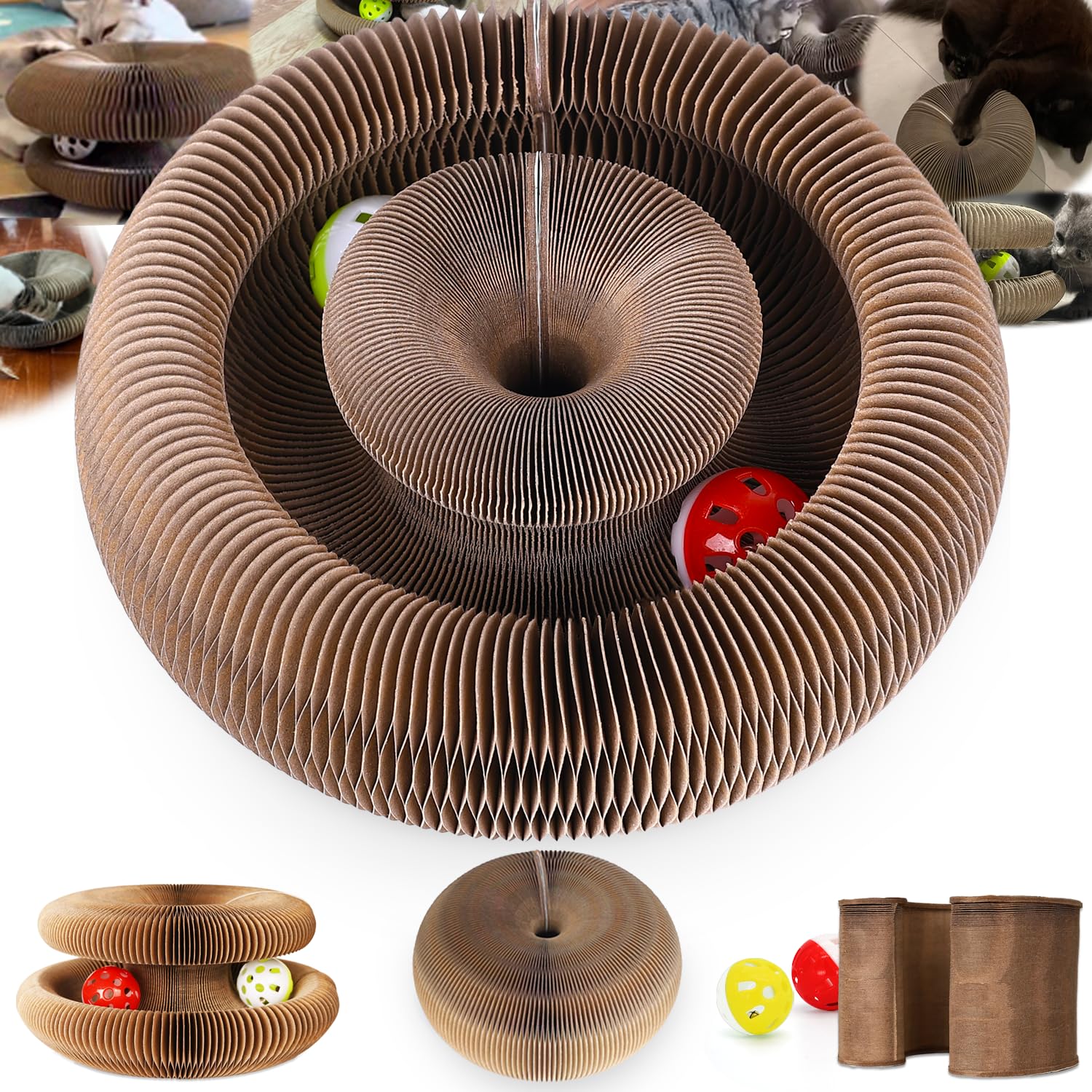 Dosanlues Magic Organ: tablero rascador para gatos, ideal para arañar y jugar.