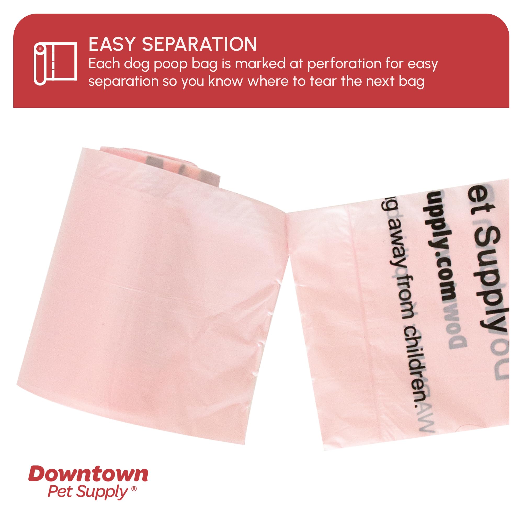 Downtown Pet Supply bolsas perforadas para separación rápida