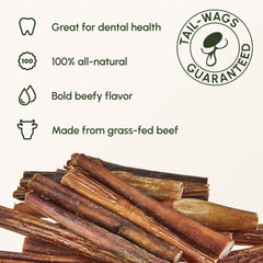 Downtown Pet Supply Bully Sticks sin olor, ideal para interiores.